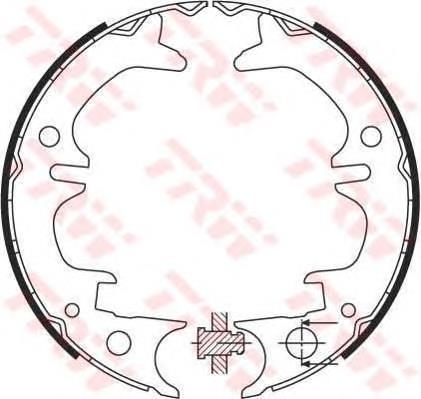 Klocki hamulca ręcznego Toyota Camry 5 V30