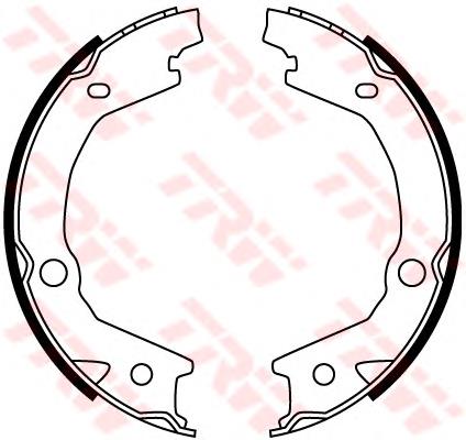 Klocki hamulca ręcznego TRW GS8747 cena, od 25,53 USD