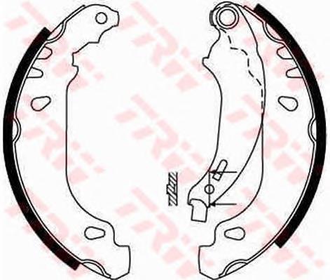 Klocki hamulcowe tylne bębnowe TRW GS8642 cena, od 23,15 USD