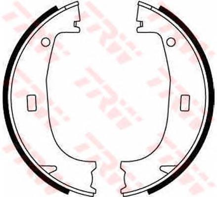 Klocki hamulca ręcznego TRW GS8594 cena, od 24,13 USD