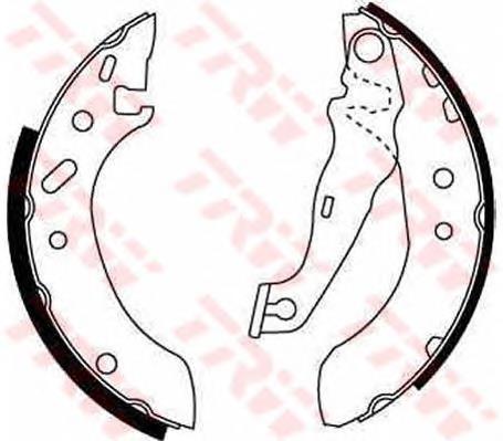 1059500 Ford Klocki hamulcowe tylne bębnowe