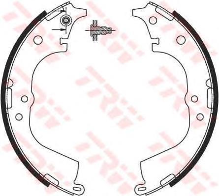 Klocki hamulcowe tylne bębnowe Toyota 0449535200
