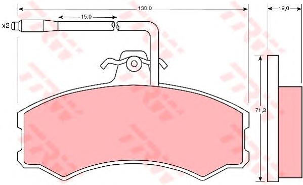 Klocki hamulcowe przednie tarczowe 219 Simer