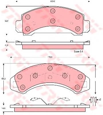 Klocki hamulcowe przednie tarczowe Ford 1U2Z2V001SA cena, od 44,81 USD