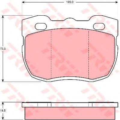 Klocki hamulcowe przednie tarczowe Land Rover STC2951