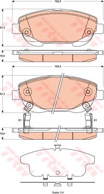 Klocki hamulcowe przednie tarczowe Toyota 0446505260 cena, od 32,27 USD