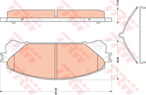 Klocki hamulcowe przednie tarczowe Toyota 0446548220 cena, od 28,82 USD