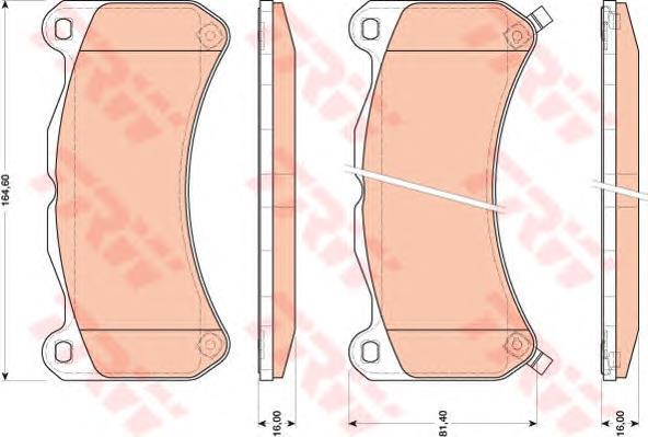 044650W120 Toyota Klocki hamulcowe przednie tarczowe