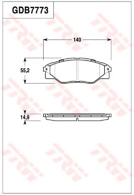 Klocki hamulcowe przednie tarczowe Hi-q SP1544 cena, od 20,78 USD