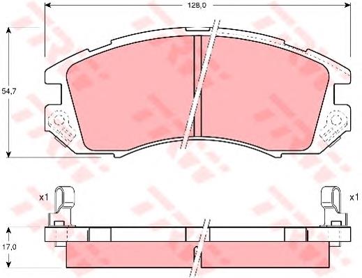 Klocki hamulcowe przednie tarczowe Subaru 26296AA161 cena, od 28,63 USD