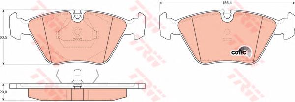 Klocki hamulcowe przednie tarczowe TRW GDB916 cena, od 27,49 USD