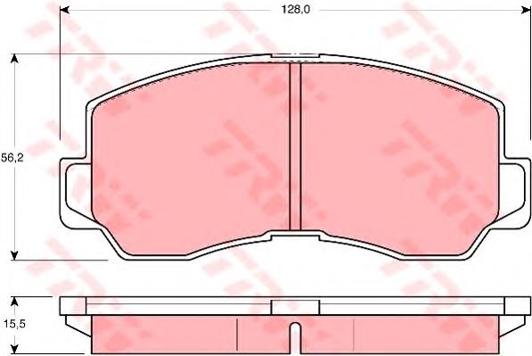 Klocki hamulcowe przednie tarczowe LP640 Delphi