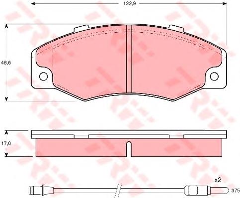 Klocki hamulcowe przednie tarczowe Renault (RVI) 7701203069 cena, od 23,68 USD