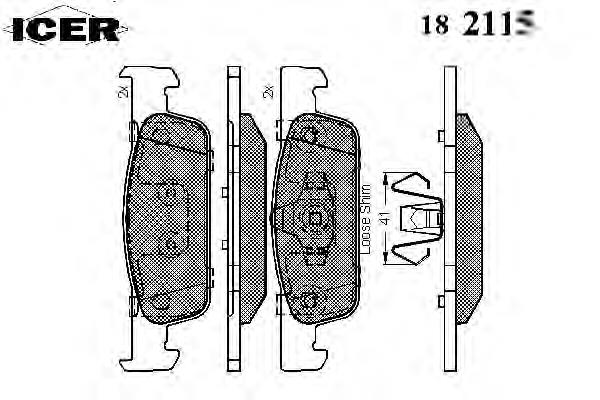 Klocki hamulcowe przednie tarczowe Renault (RVI) 8660006309 cena, od 17,50 USD
