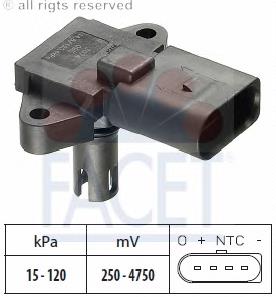 Czujnik ciśnienia w kolektorze ssącym, MAP Audi A4 B6 (8E2)