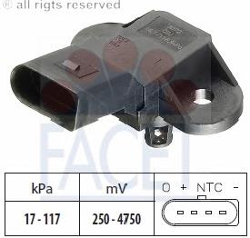 70670006 HB Autoelektrik czujnik ciśnienia w kolektorze ssącym, map