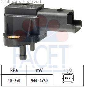 70670504 HB Autoelektrik czujnik ciśnienia w kolektorze ssącym, map