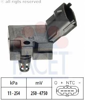 Czujnik ciśnienia w kolektorze ssącym, MAP Volvo 31355464 cena, od 30,67 USD