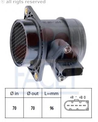 101284 Facet czujnik przepływu powietrza, przepływomierz powietrza m.a.f.