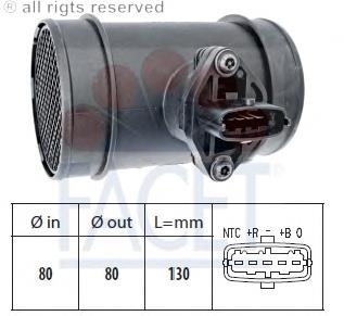 10.1034 Facet czujnik przepływu powietrza, przepływomierz powietrza m.a.f.