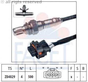 Sonda lambda czujnik tlenu przed katalizatorem Facet 108065 cena, od 64,85 USD