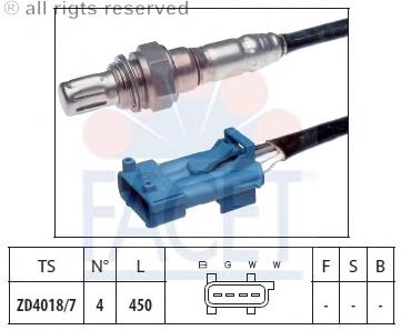 Sonda lambda czujnik tlenu po katalizatorze Citroen C5 (TD/X7)