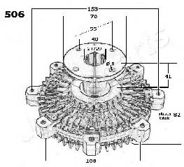 VC506 Japan Parts Sprzęgło wiskotyczne wentylatora chłodzenia
