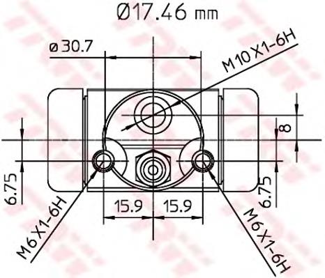 Do koszyka 103266 Febi Cylinder hamulcowy roboczy tylny