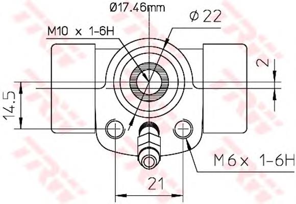 Cylinder hamulcowy roboczy tylny 331611051A VAG
