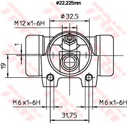 Do koszyka 4402E7 Peugeot/Citroen Cylinder hamulcowy roboczy tylny