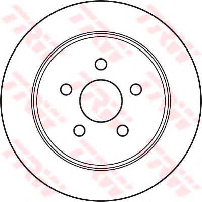 Tarcza hamulcowa tylna 108541 Febi
