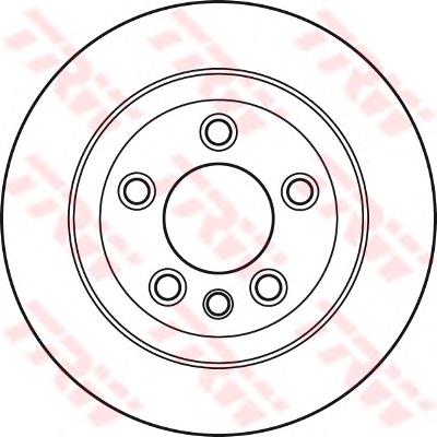 Do koszyka DF4487S TRW Tarcza hamulcowa tylna