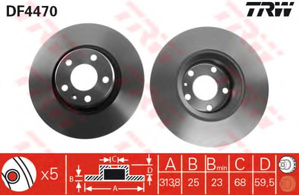 986479301 Bosch tarcza hamulcowa przednia