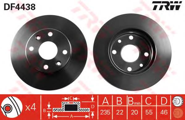 Tarcza hamulcowa przednia KDX7433251 Hyundai/Kia