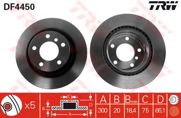 Tarcza hamulcowa tylna do BMW 1 (F21)