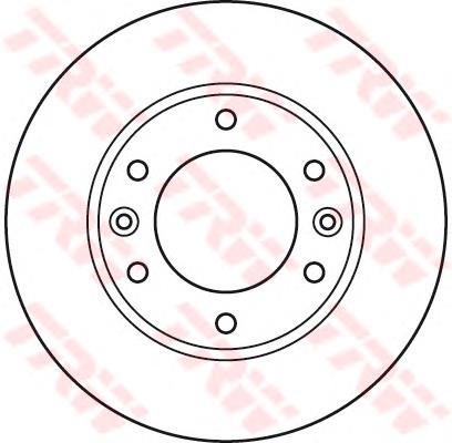 Tarcza hamulcowa przednia DDF1612 Ferodo