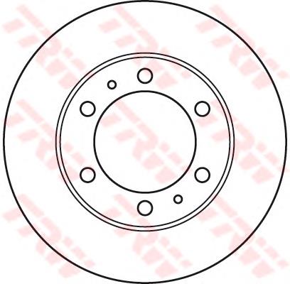 Do koszyka DF4917 TRW Tarcza hamulcowa przednia