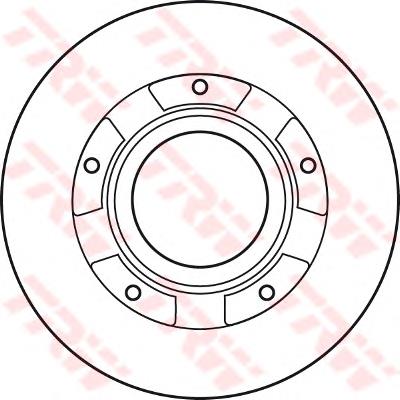 Do koszyka DF4821S TRW Tarcza hamulcowa tylna