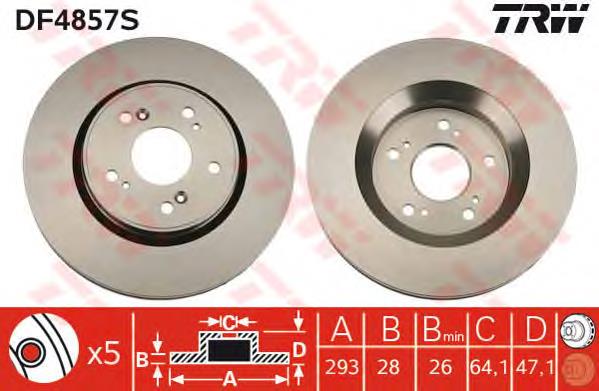 Tarcza hamulcowa przednia Honda 45251T1EG01 cena, od 58,33 USD