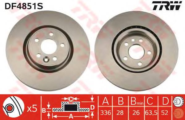 30769057 Volvo Tarcza hamulcowa przednia