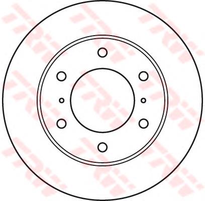 Do koszyka DF4870 TRW Tarcza hamulcowa przednia