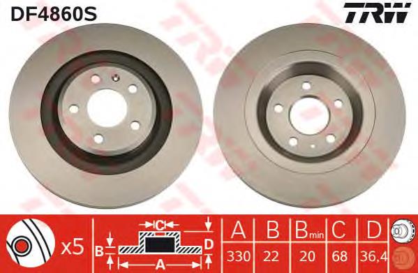 8DD355128741 HELLA tarcza hamulcowa tylna