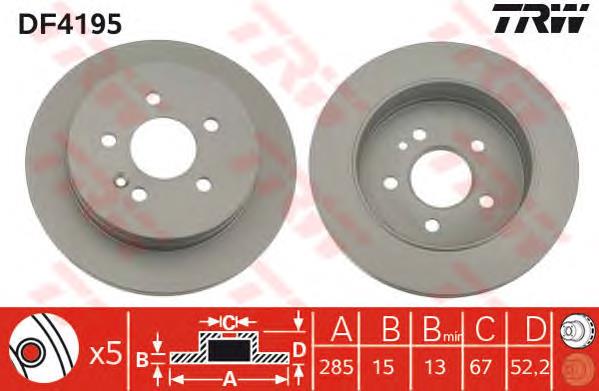 Tarcza hamulcowa tylna Mercedes 1634210112 cena, od 50,69 USD