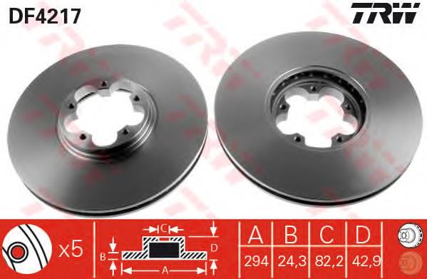 Do koszyka 2256041 Ford Tarcza hamulcowa przednia
