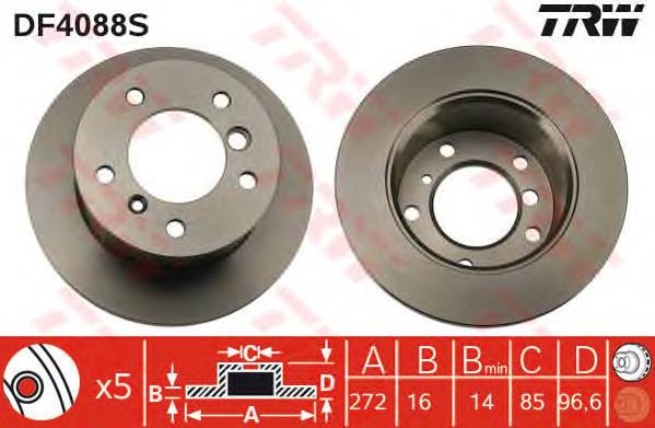 Tarcza hamulcowa tylna A902423071207 Mercedes
