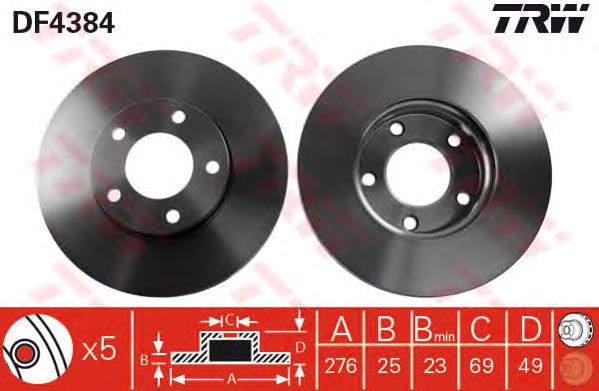 BD3272 Fremax Tarcza hamulcowa przednia