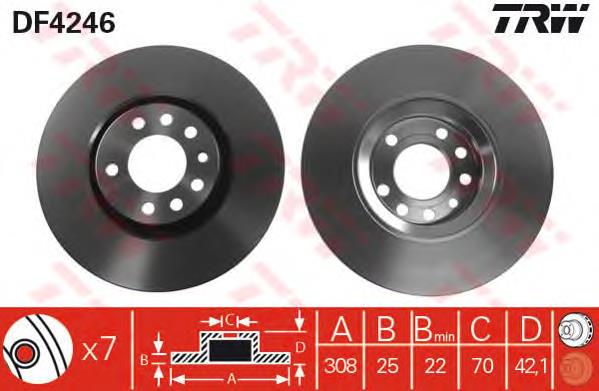 986479113 Bosch tarcza hamulcowa przednia