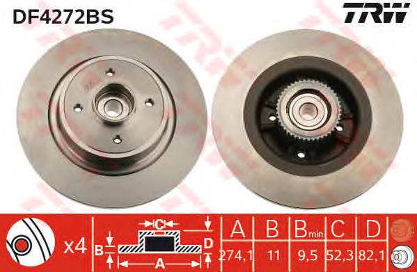 Do koszyka NFB5612 NFC Tarcza hamulcowa tylna