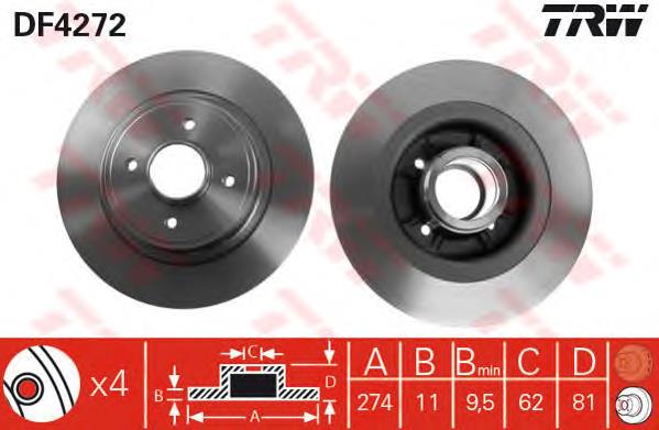 Tarcza hamulcowa tylna NFC NFB5612 cena, od 28,89 USD