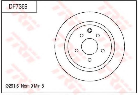 Tarcza hamulcowa tylna TRW DF7369 cena, od 41,57 USD